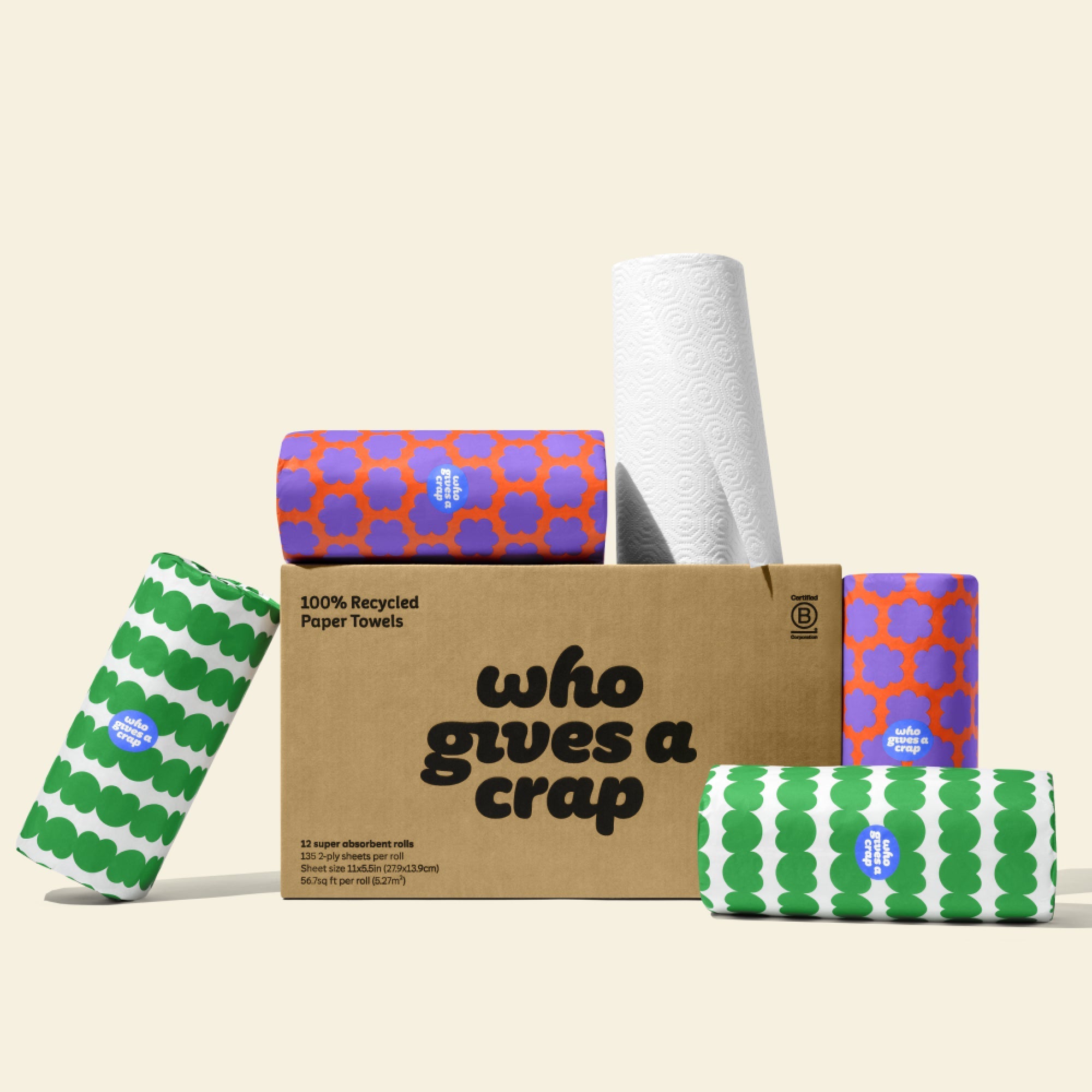 100% Recycled Paper Towels